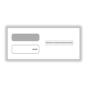 1099 3-up Double Window Envelope | 1099 Envelopes | Tax Form Envelopes